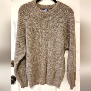 VINTAGE Maison Blanche Men's Pullover Long Sleeve Sweater size M Tan
